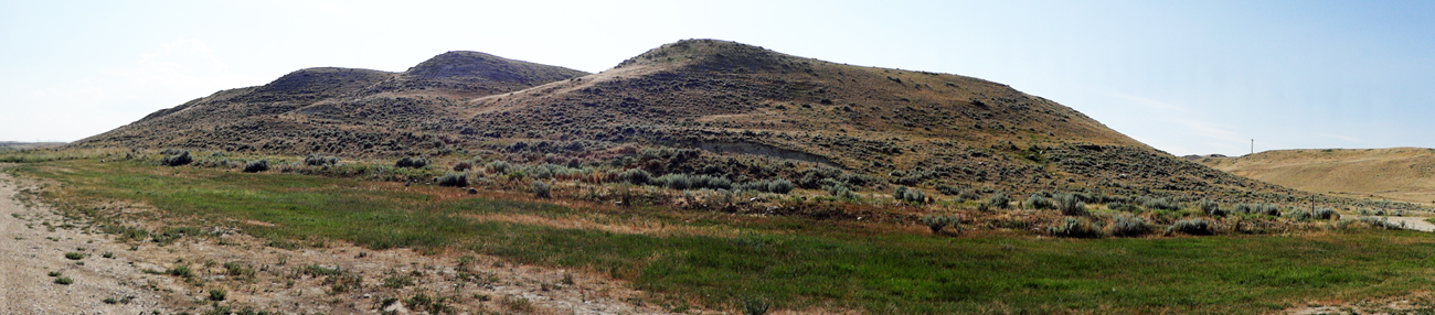 mountains across the street from the Healy Reservoir